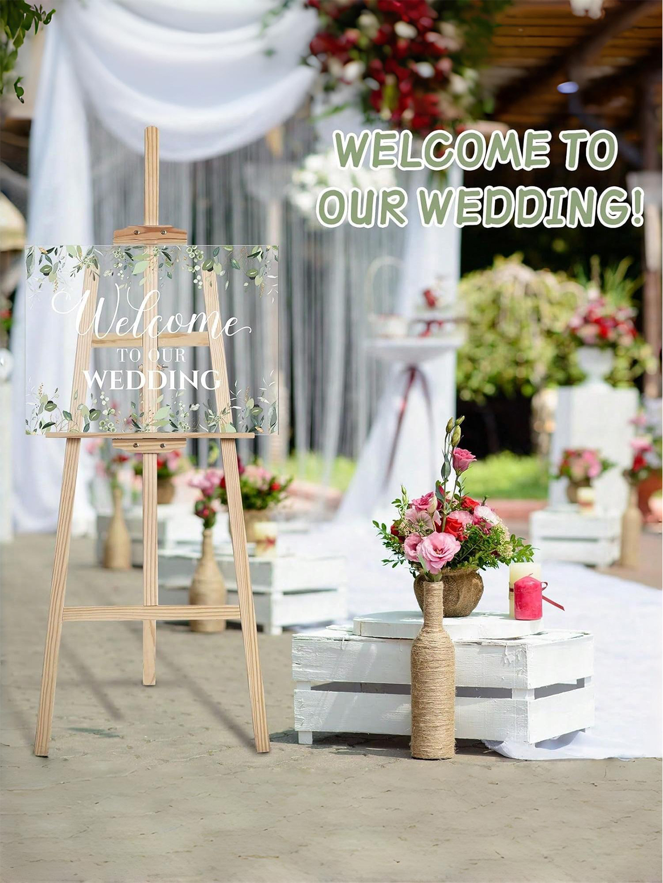 Custom Wedding Acrylic Welcome Sign